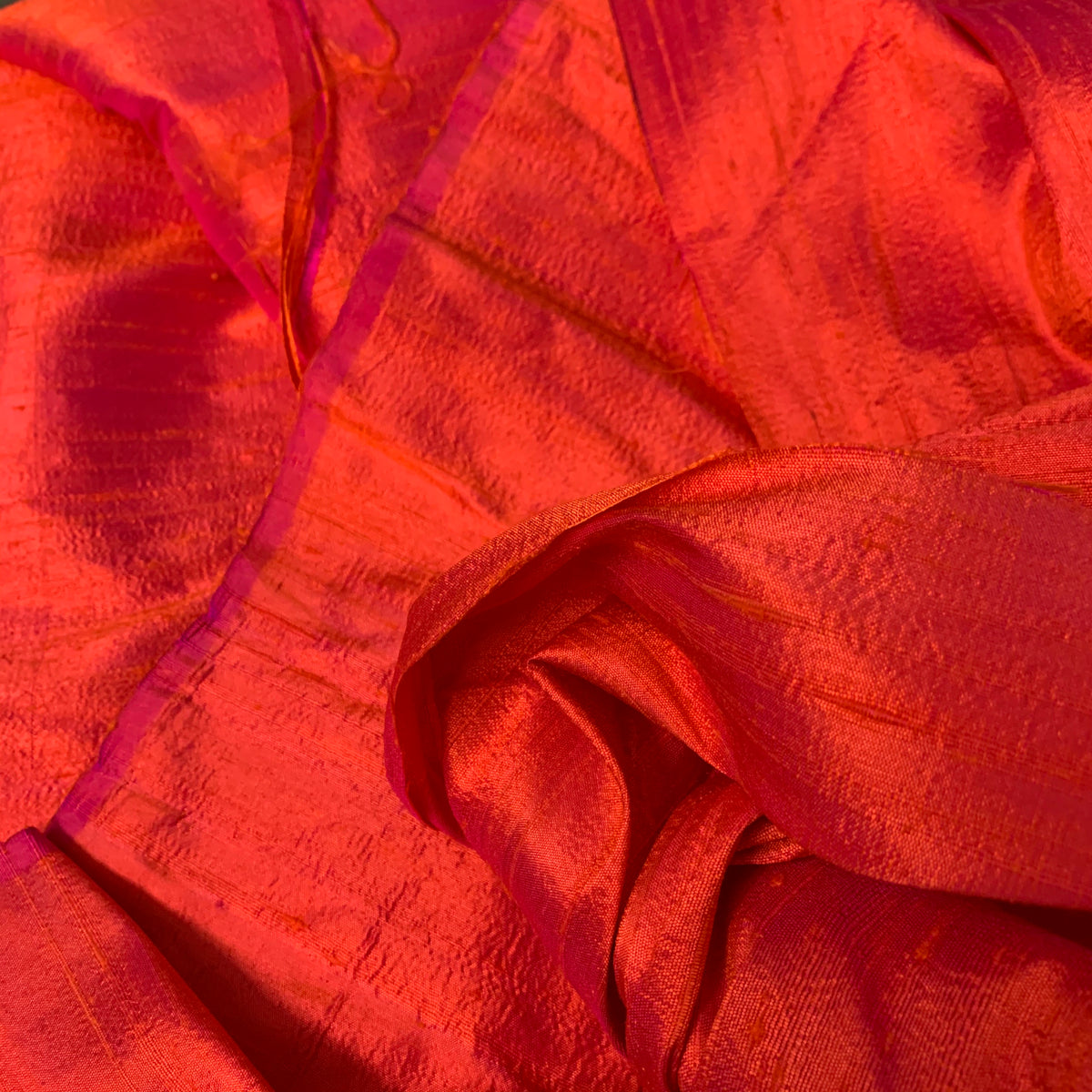 orange silk fabric