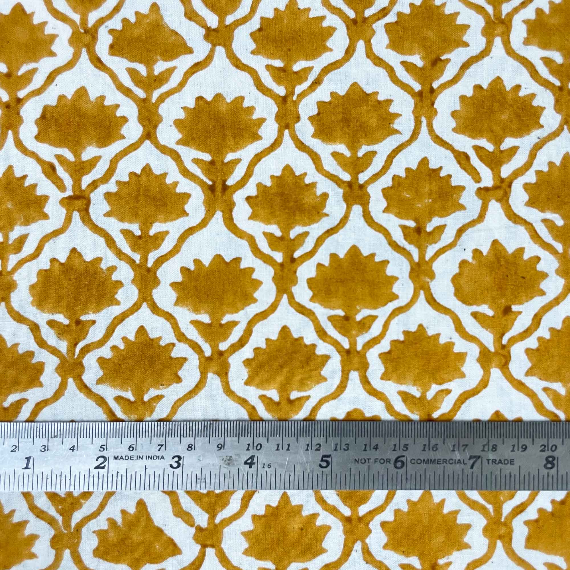 Designer Block Printed Cotton By Yard