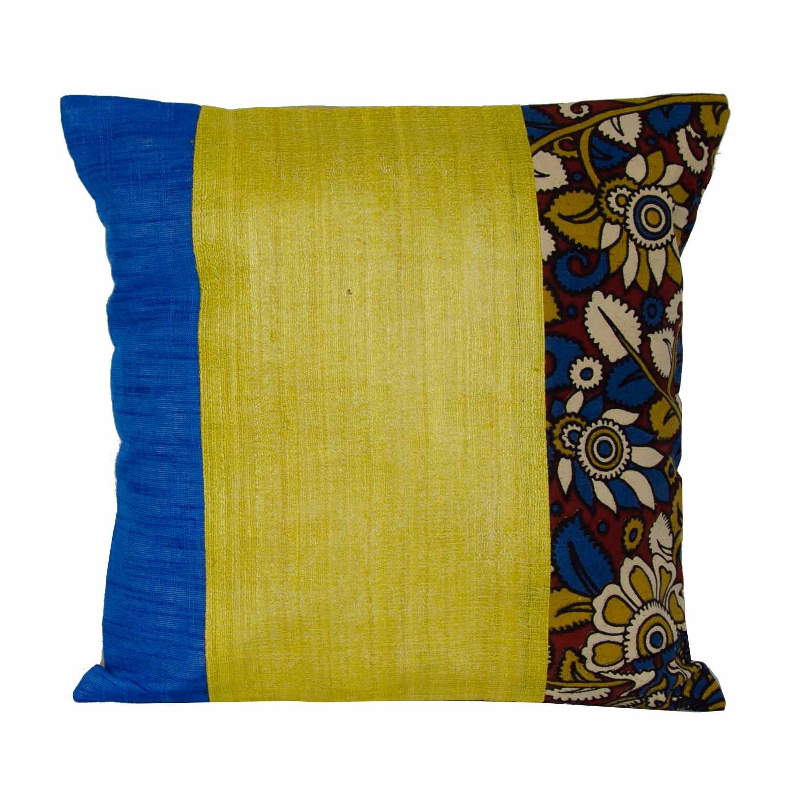 Tussar Kalamkari Cushion Cover Buy Online From India