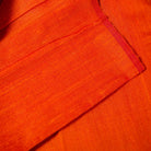 Orange pure raw silk buy online from India