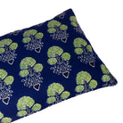 Blue and Green Floral Cotton Lumber Pillow Cover 