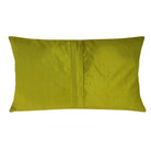 Olive and Orange Damask Raw Silk Lumber Pillow Cover Buy Online From India