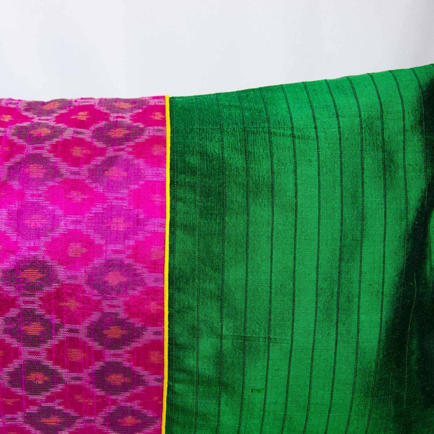 Emerald Green Raw Silk Fabric Buy Online from DesiCrafts