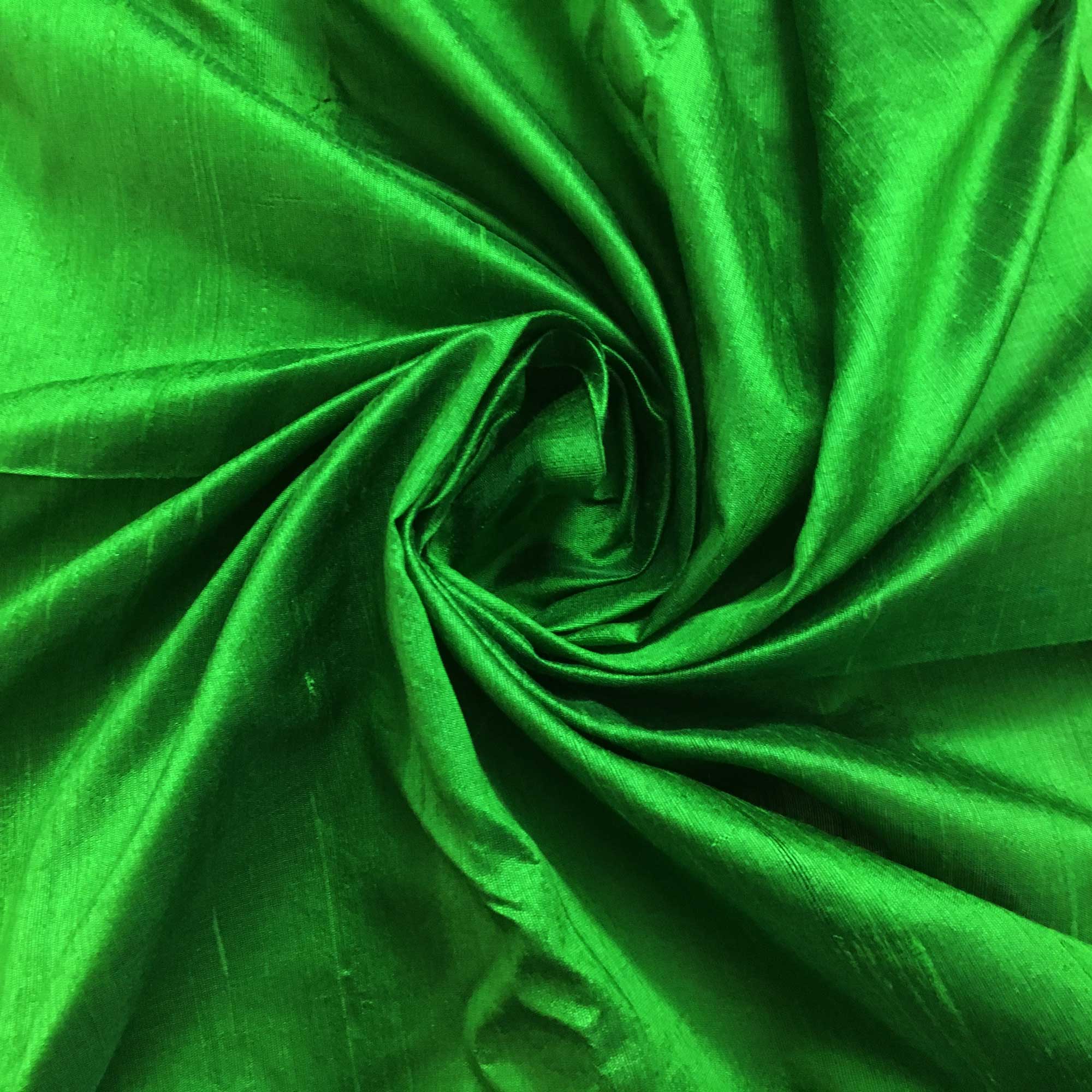 green satin fabric
