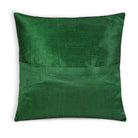 Envelope Style Green and Gold Chanderi Silk Cushion Cover