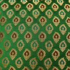 Green and Gold Banarasi Silk Cushions