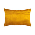 Mustard and Blue Raw Silk Pillow