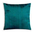 Peacock Blue Pure Raw Silk Cushion Cover