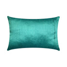 Teal Kutch Embroidery Dupioni Silk Throw Pillow Cover